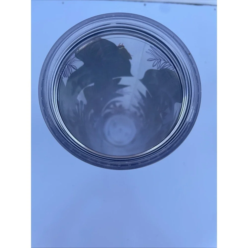 Starbucks 2017 Metallic Tropical Leaves Aloha Jungle Tumbler Venti 24oz-No Straw